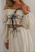 'Loomistry' Off-Shoulder Top and Skirt Set - Celes Fashion